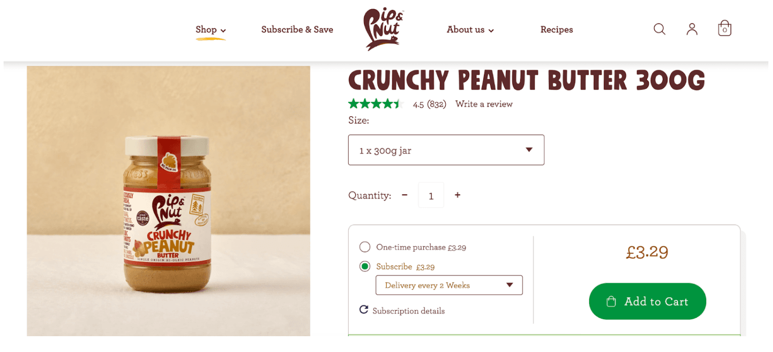 Pip and Nut website