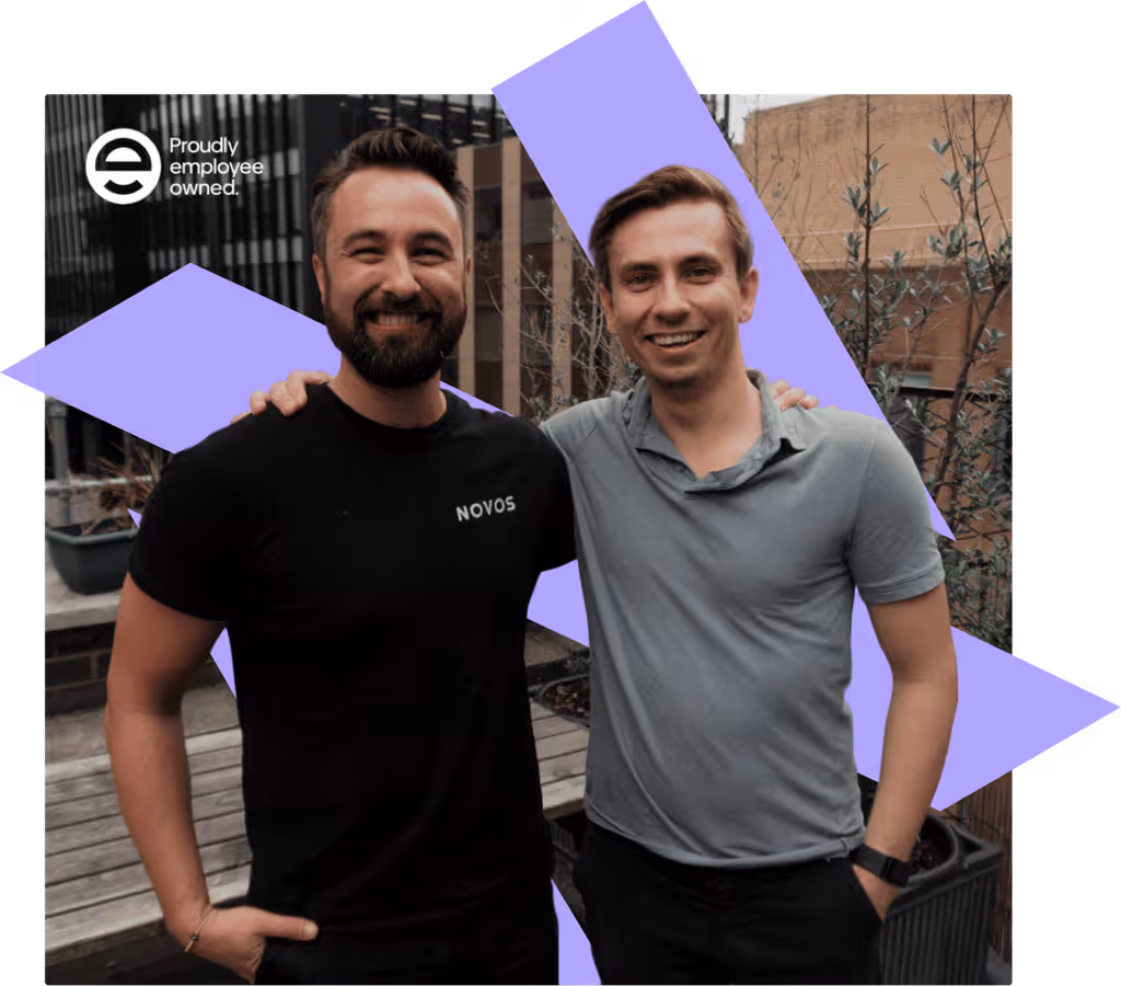 Sam and Antonio, the founders of NOVOS